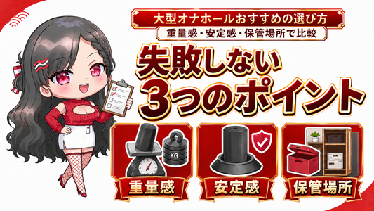 大型オナホールおすすめの選び方｜重量感・安定感・保管場所で比較